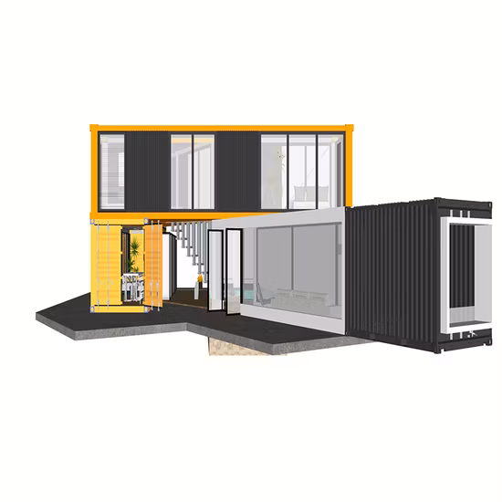Professional High Strength Prefabricated Construction Site Camp Container House